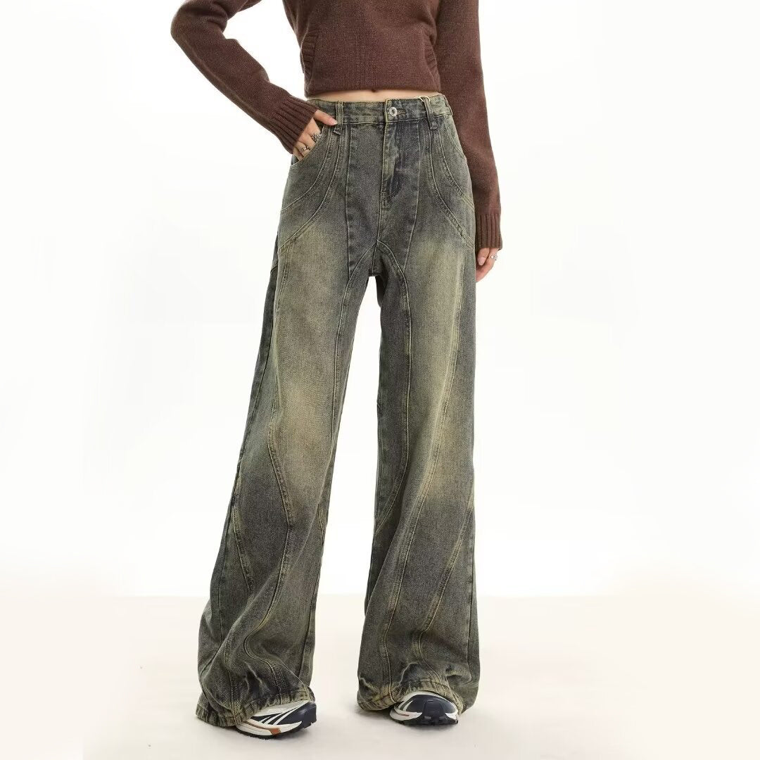 Mid-Rise Straight Fit Jeans