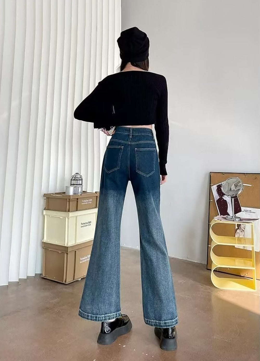Mid-Rise Bootcut Jeans