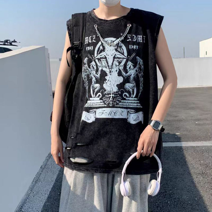 Graphic Printed Oversized Cotton T-shirt