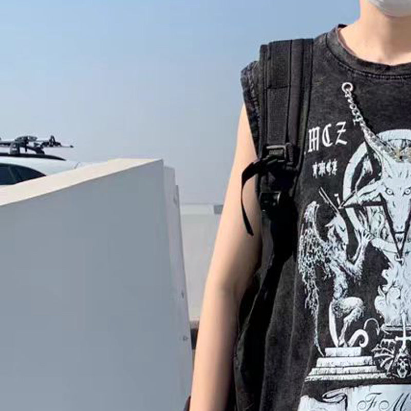 Graphic Printed Oversized Cotton T-shirt