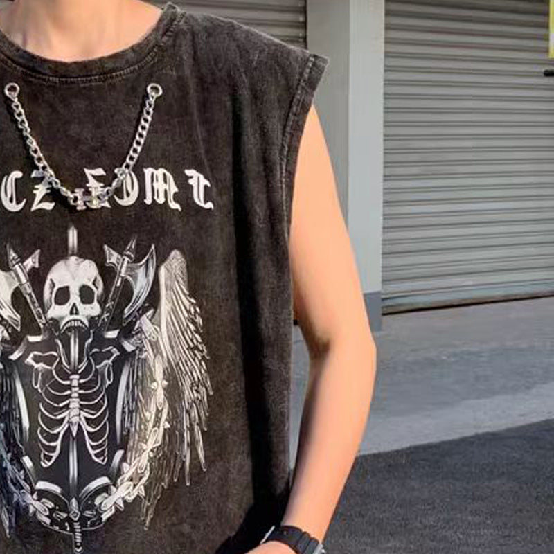 Graphic Printed Oversized Round Neck  T-shirt