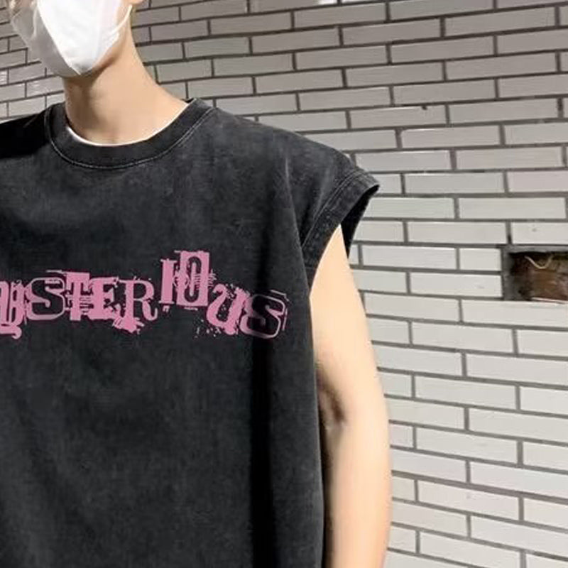 Typography Printed Cotton Oversized T-shirt