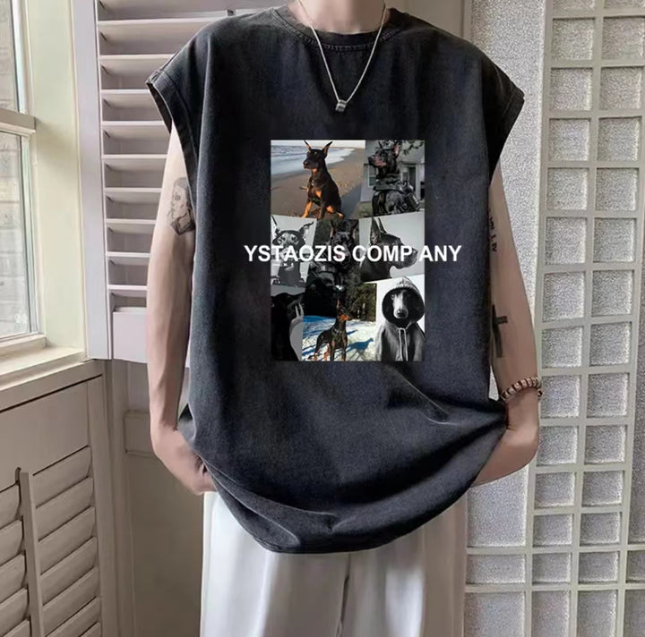 Graphic Printed Round Neck Oversized T-shirt