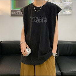 Typography Printed Round Neck Oversized Cotton T-shirt