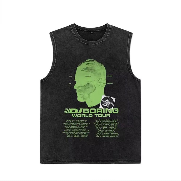 Men Typography Printed Round Neck Cotton T-shirt