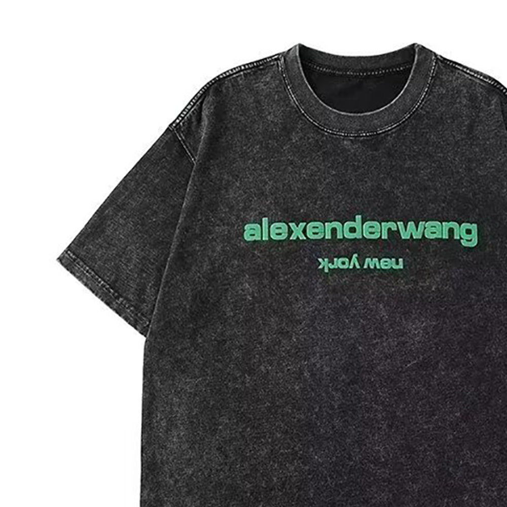 Men Typography Printed Round Neck Cotton Oversized T-shirt