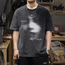 Men Printed Regular Fit Cotton T-shirt