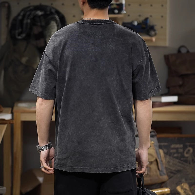 Men Printed Regular Fit Cotton T-shirt