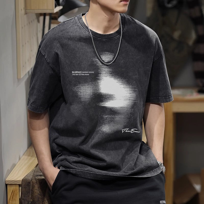 Men Printed Regular Fit Cotton T-shirt