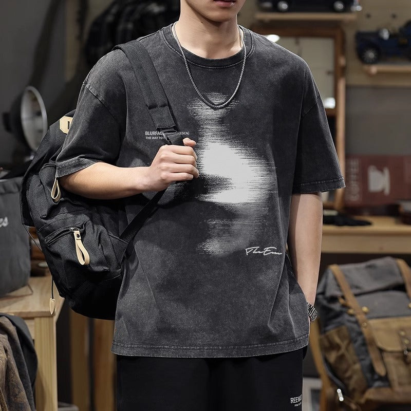 Men Printed Regular Fit Cotton T-shirt