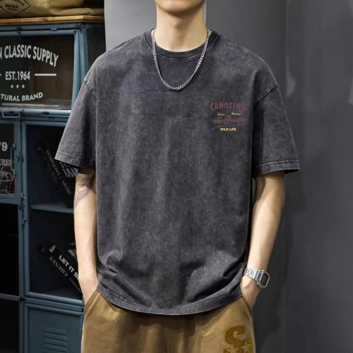 Graphic Printed Oversized Round Neck  T-shirt