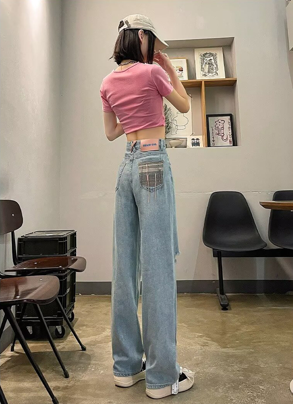 Mid-Rise Mom Fit Jeans