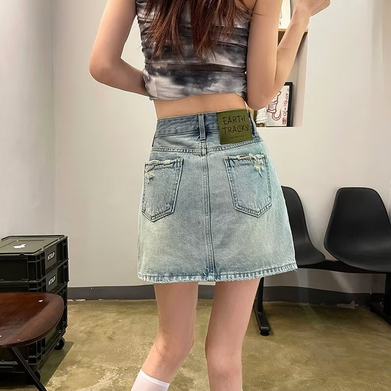 Straight Mini Skirt