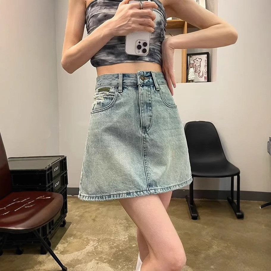 Straight Mini Skirt