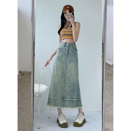 Women A-Line Midi Skirt