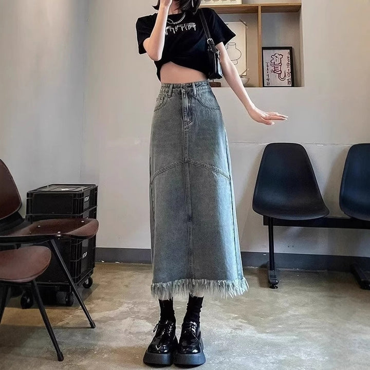 Flared Maxi Skirt