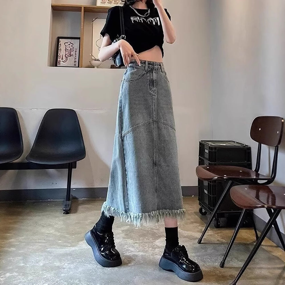 Flared Maxi Skirt