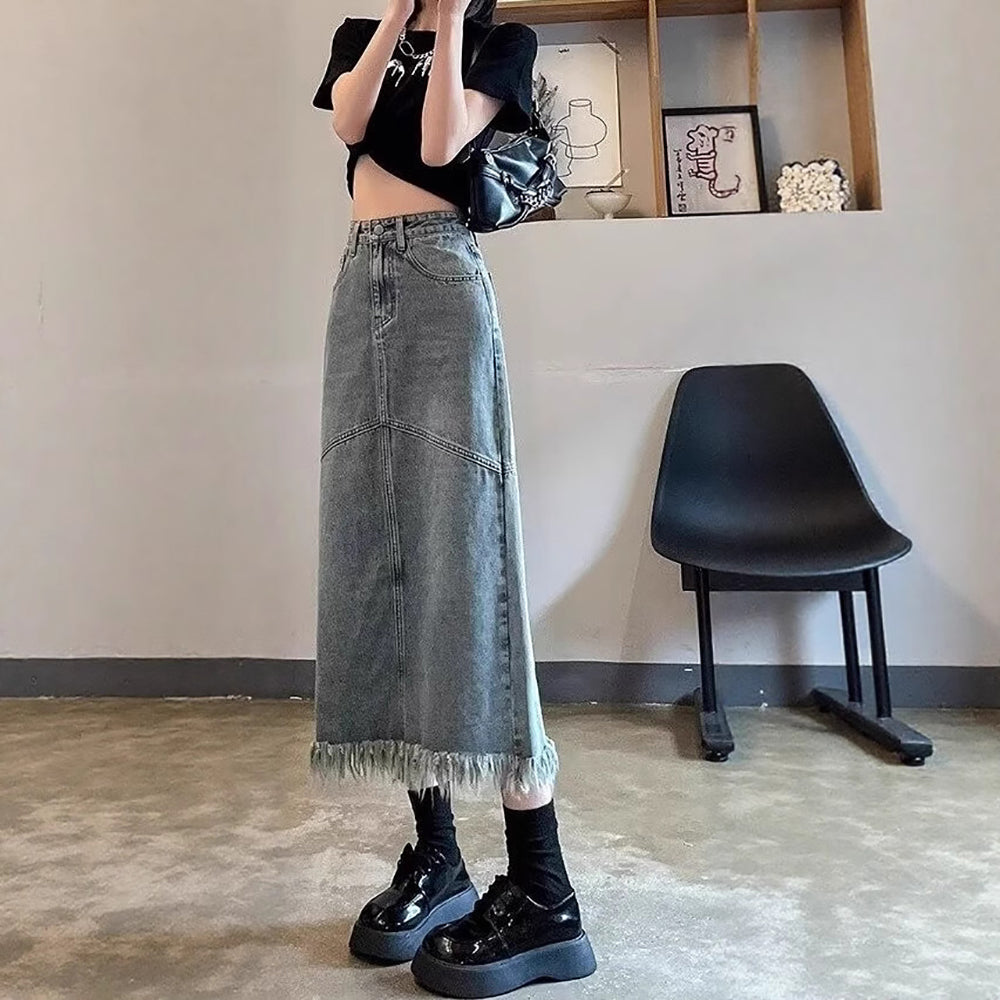 Flared Maxi Skirt