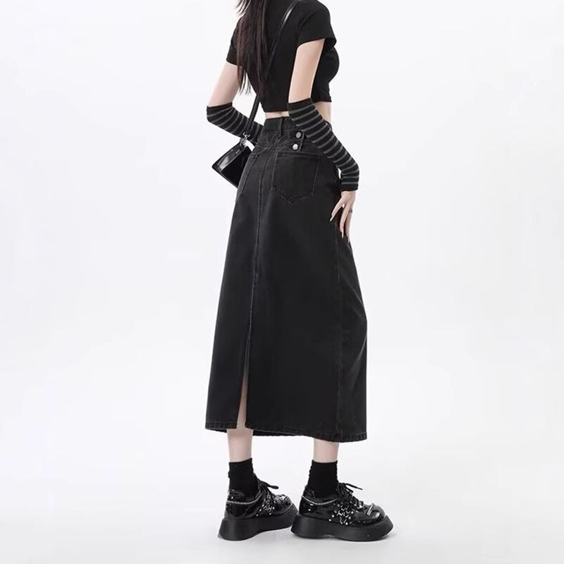 Straight Midi Skirt