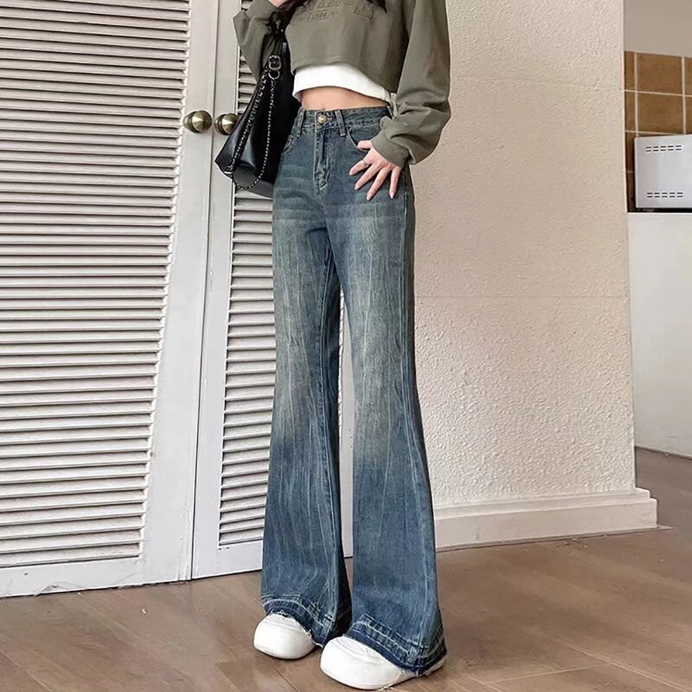 Women Bootcut Light Fade Jeans