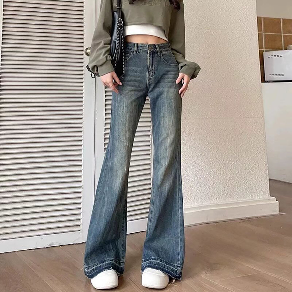 Women Bootcut Light Fade Jeans