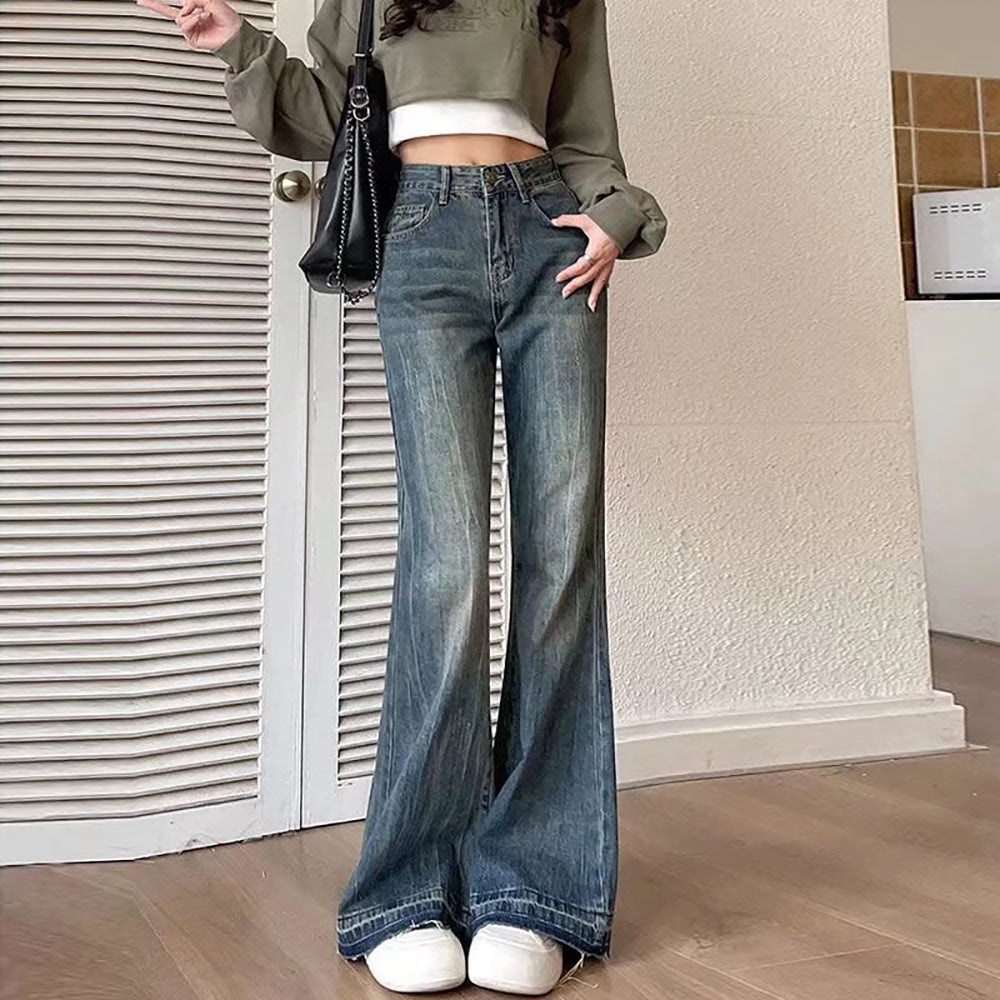 Women Bootcut Light Fade Jeans