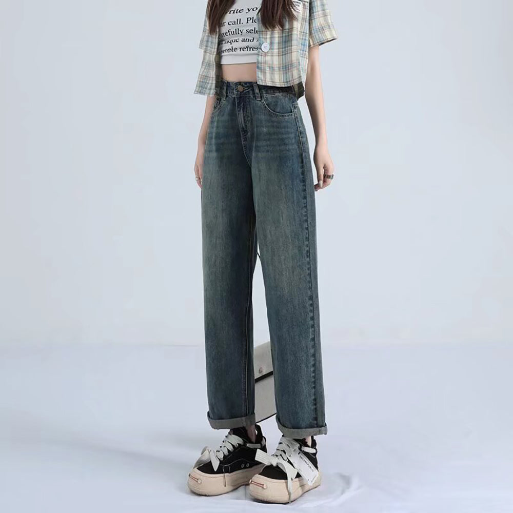 Mid-Rise Mom Fit Jeans