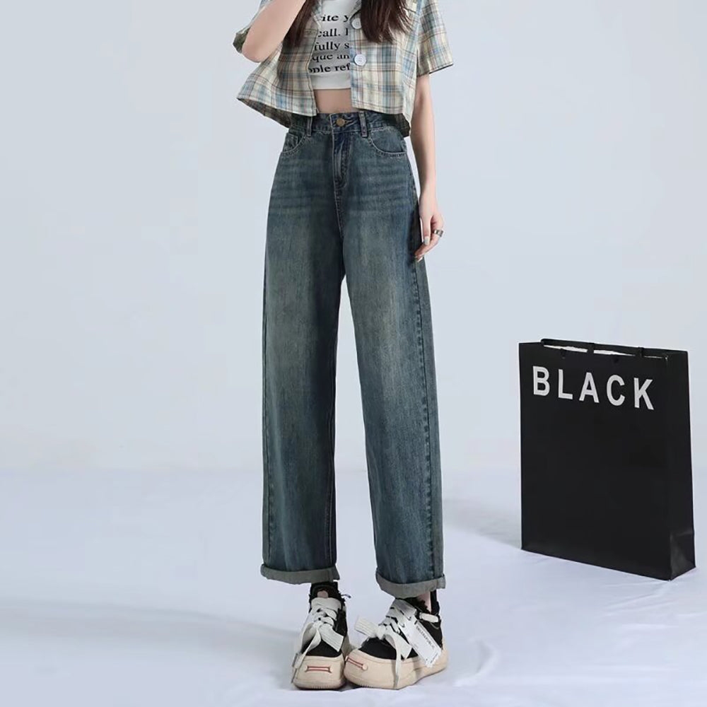 Mid-Rise Mom Fit Jeans