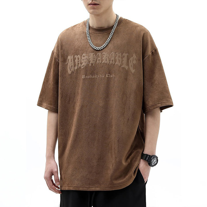 Men Graphic Printed Round Neck  Oversized T-shirt