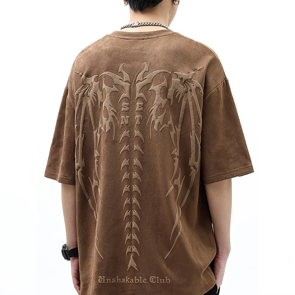 Men Graphic Printed Round Neck  Oversized T-shirt