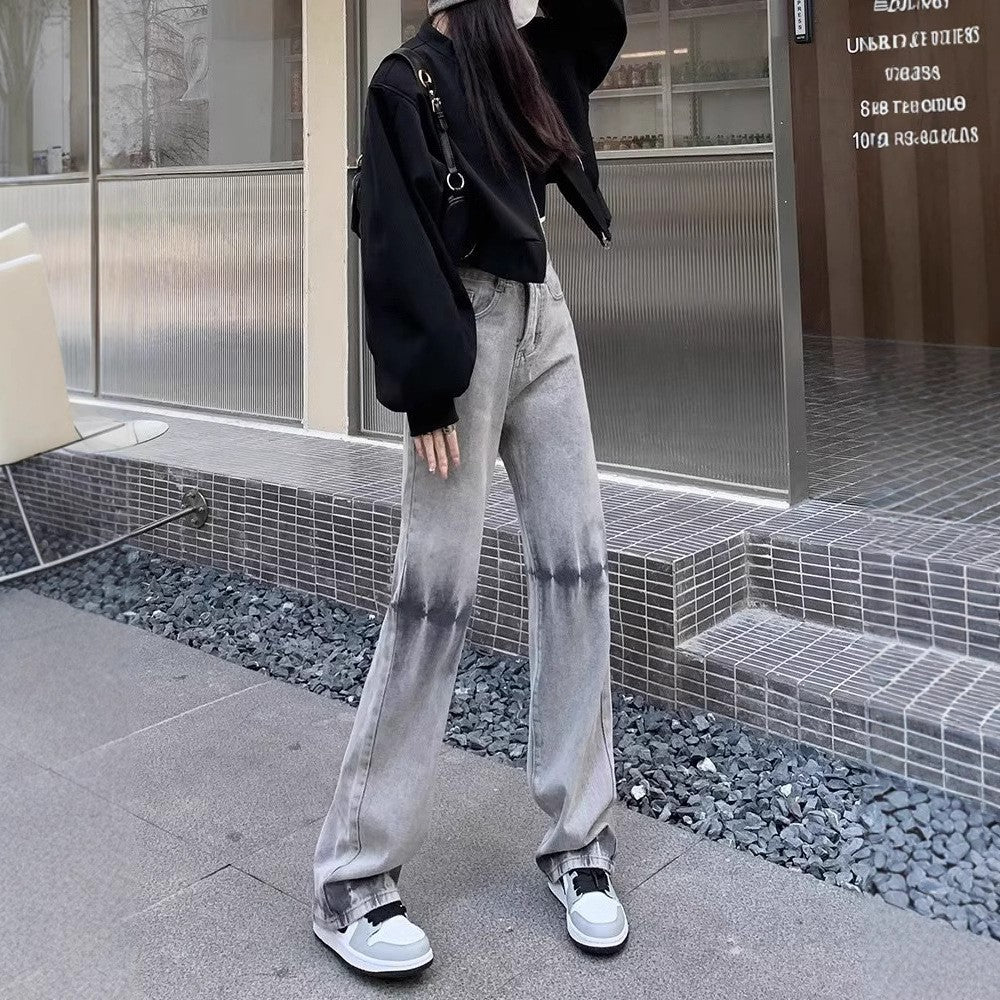 Women Cotton Straight Fit Mid-Rise Light Fade Jeans