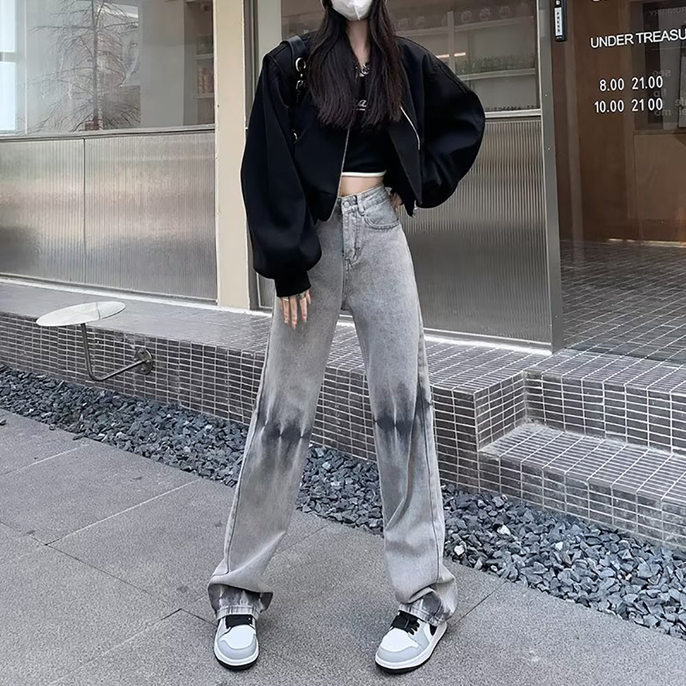 Women Cotton Straight Fit Mid-Rise Light Fade Jeans