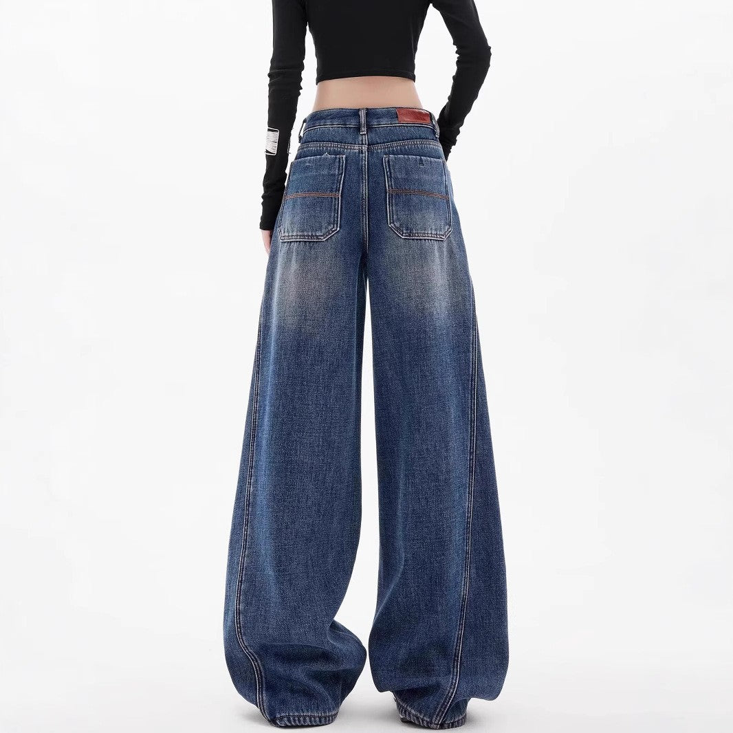 Women Mid-Rise Light Fade Baggy Jeans