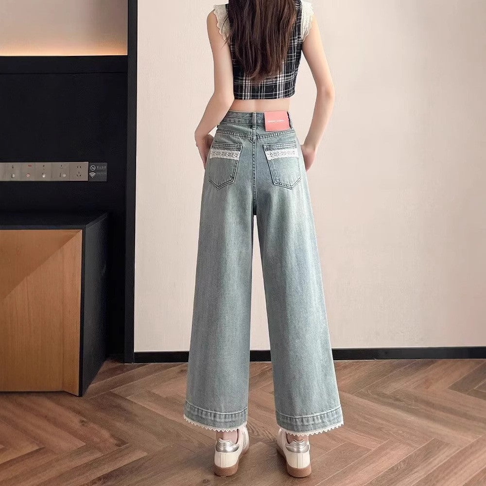 Women Straight Fit High-Rise Light Fade Stretchable Jeans