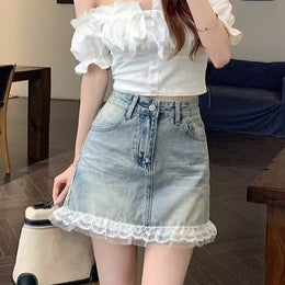 Straight Above-Knee Skirt