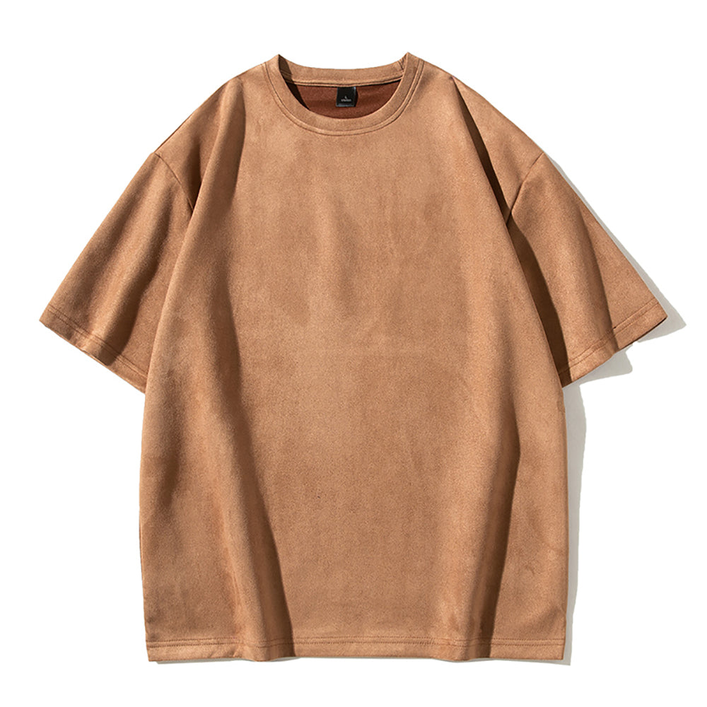 Men Solid Round Neck  Oversized T-shirt