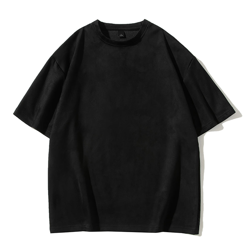 Men Solid Round Neck  Oversized T-shirt