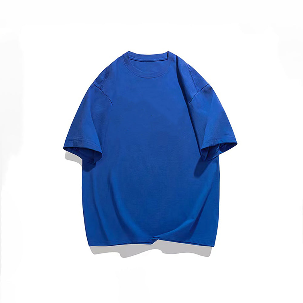 Solid Round Neck Baggy T-shirt