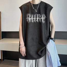 Men Typography Printed Round Neck  Oversized T-shirt