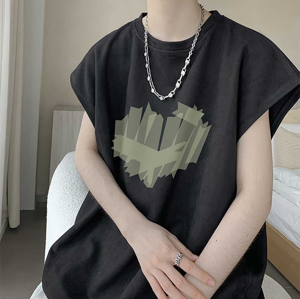 Men Graphic Printed Round Neck  Oversized T-shirt