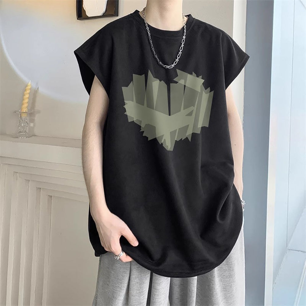 Men Graphic Printed Round Neck  Oversized T-shirt