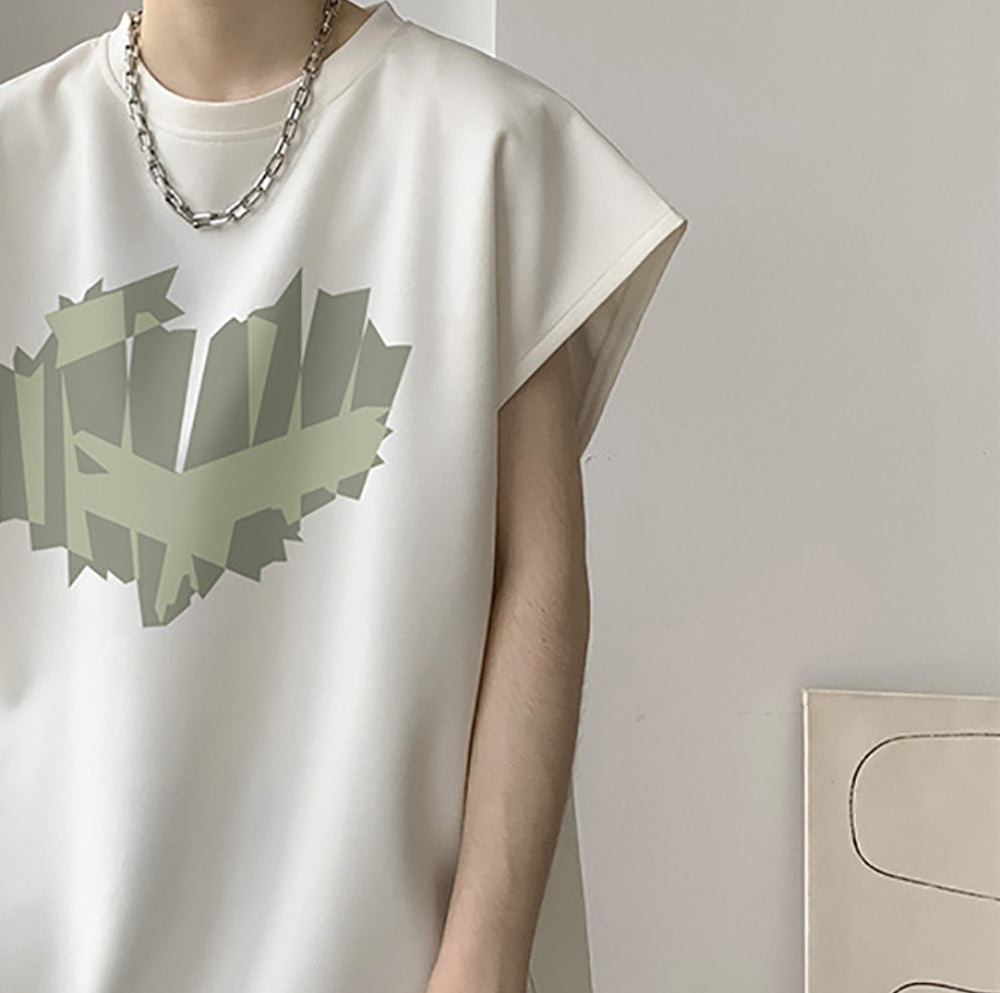 Men Graphic Printed Round Neck  Oversized T-shirt