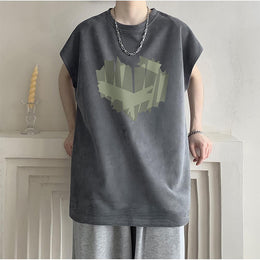 Men Graphic Printed Round Neck  Oversized T-shirt