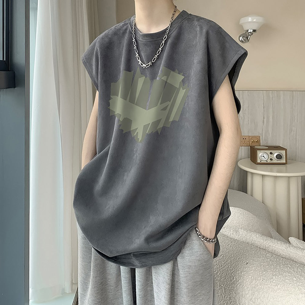 Men Graphic Printed Round Neck  Oversized T-shirt