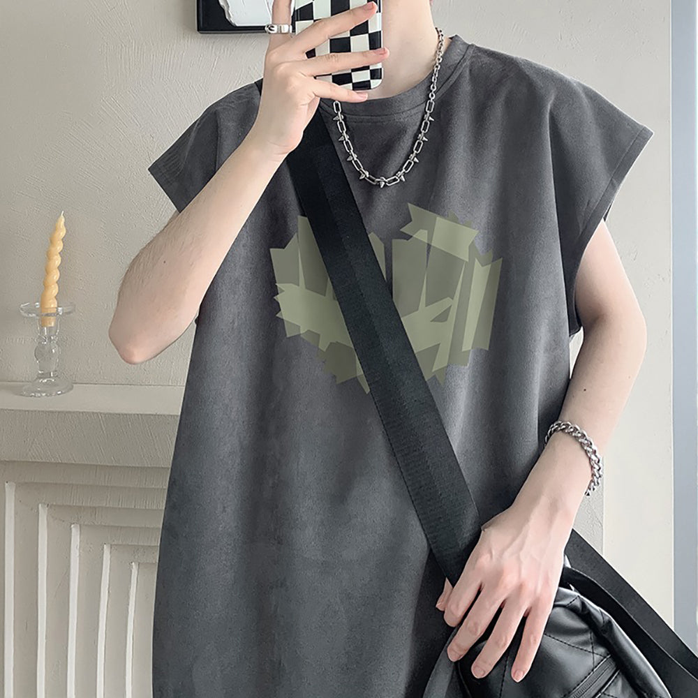 Men Graphic Printed Round Neck  Oversized T-shirt