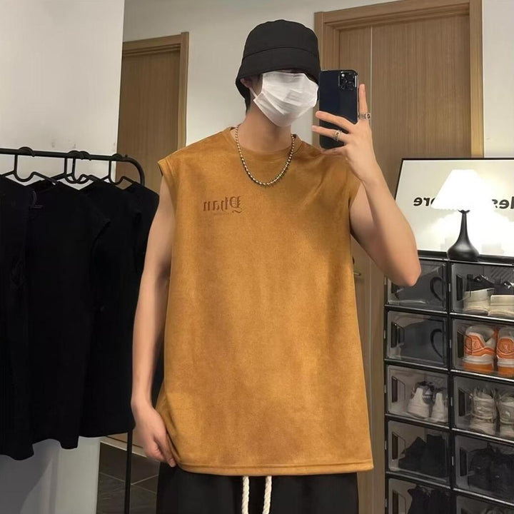 Men Typography Printed Round Neck  Oversized T-shirt