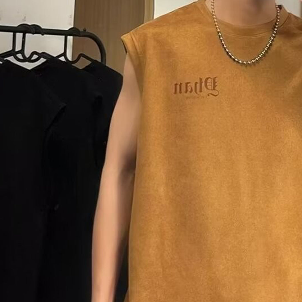 Men Typography Printed Round Neck  Oversized T-shirt