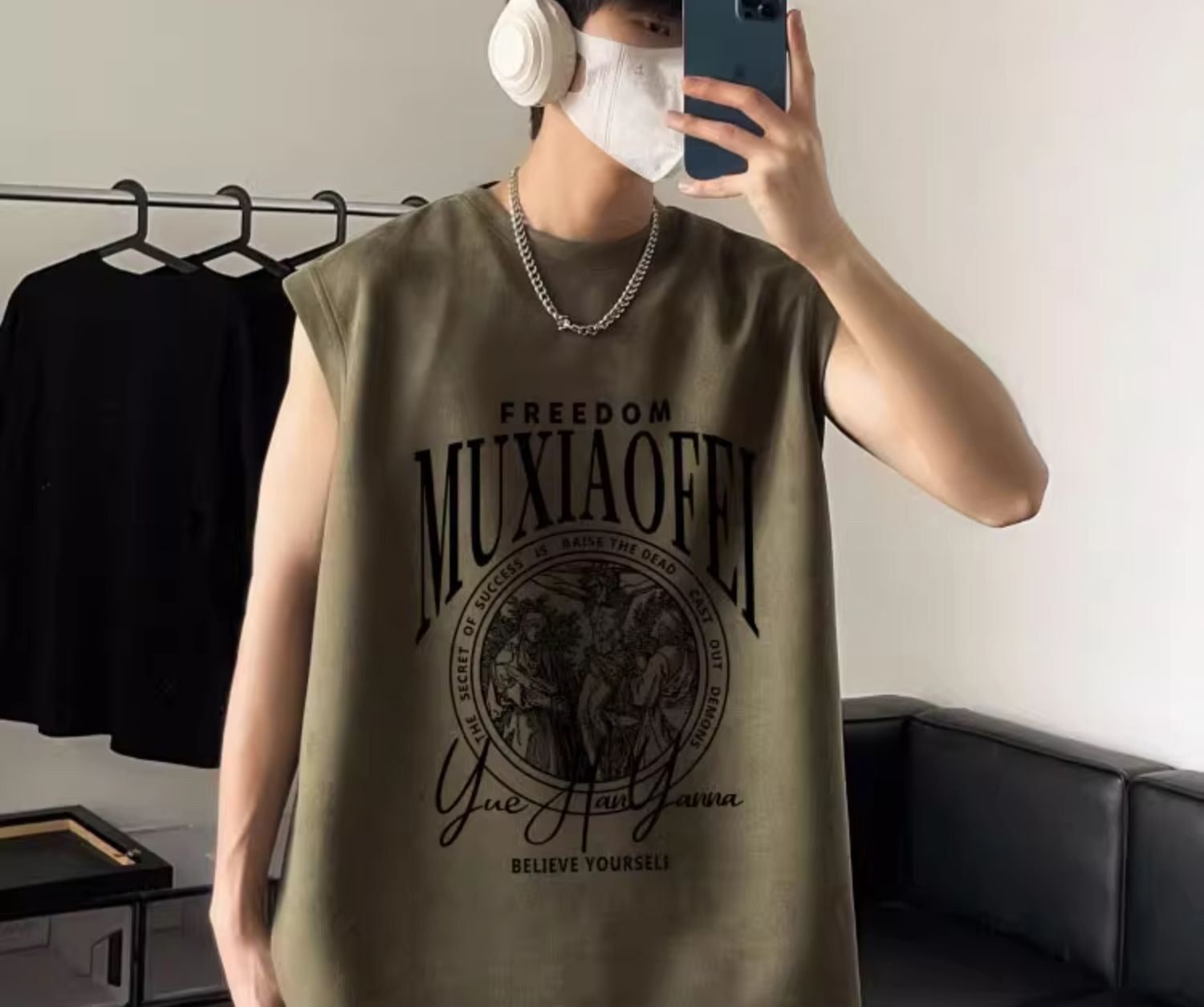 Men Graphic Printed Round Neck  Oversized T-shirt