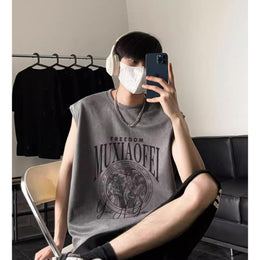 Men Graphic Printed Round Neck  Oversized T-shirt
