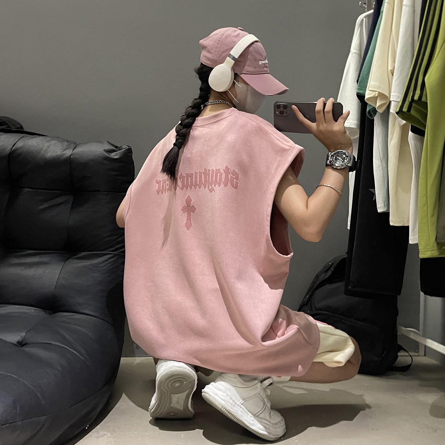 Men Typography Printed Round Neck  Oversized T-shirt